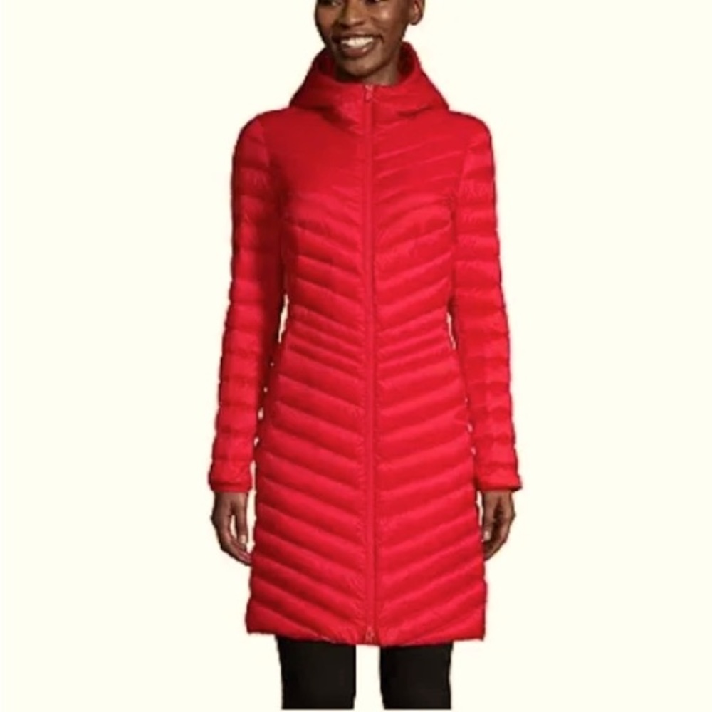 NWOT- LANDS’END DOWN-FILLED PUFFER COAT NEVER WORN